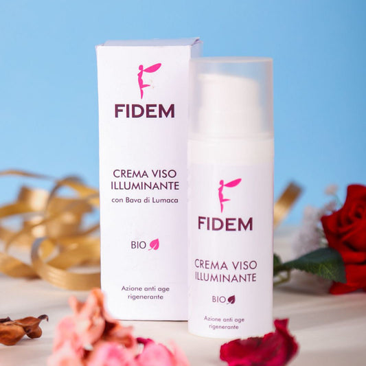 L'immagine di una crema viso illuminante a base di bava di lumaca.